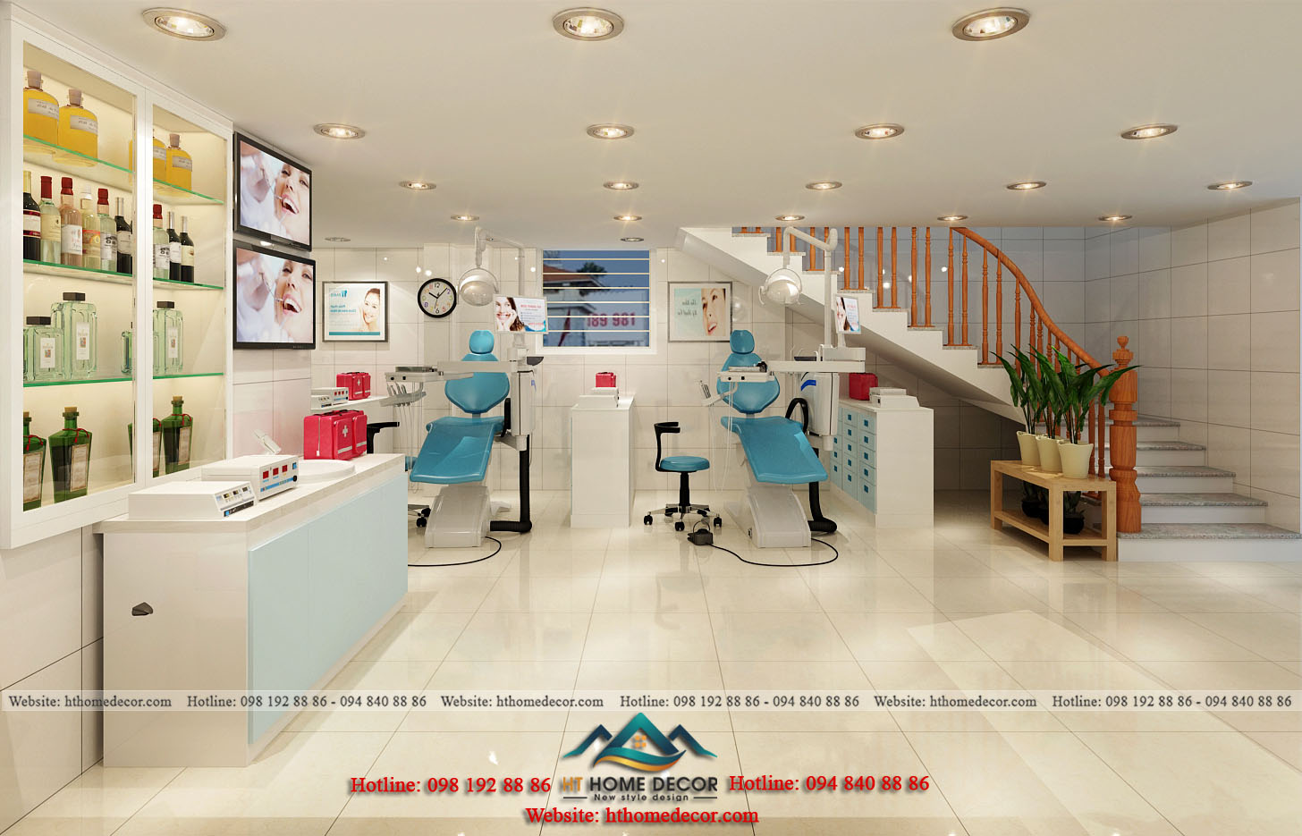 Phòng khám răng hiện đại chắc chắn không thể thiếu những thiết bị hiện đại để mang đến dịch vụ tốt nhất cho khách hàng. 