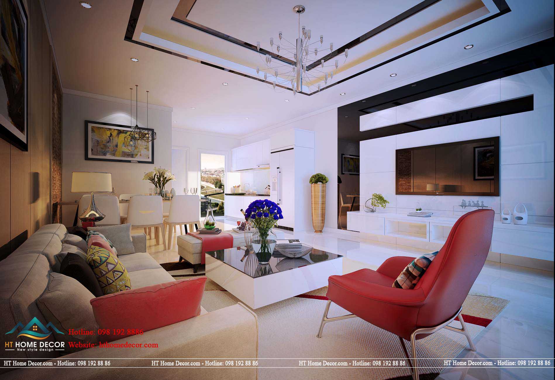 Một bộ ghế sofa dài với nhiều chiếc gối màu sắc nổi bật. Tôn lên vẻ đẹp riêng cho chung cư hoành tráng như thế này.